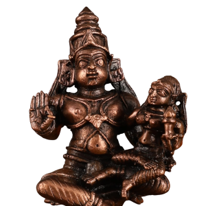 Pure Copper Relaxed Sita Ram Idol | 4" (10.2 cm) Height | 0.45 kg Premium Sacred Art | Serene Divine Couple | Traditional Temple Grade Murti